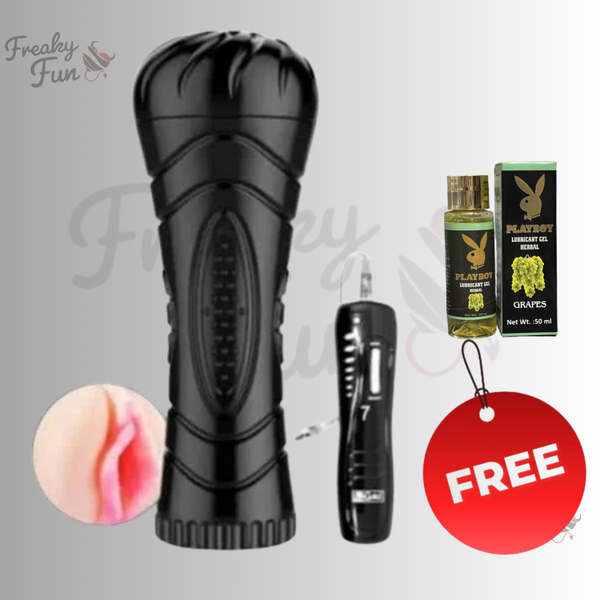 Masturbator with vibration