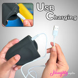 Beat Stroker: Powerful Vibrating Ribbed Male Masturbator with USB Charging